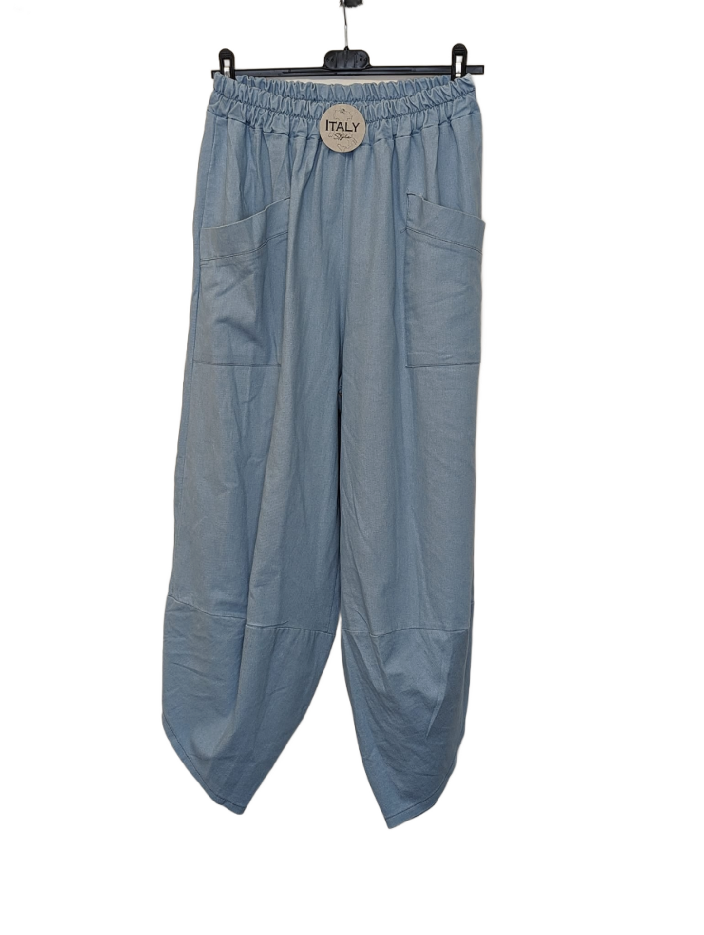 Denim cocoon joggers