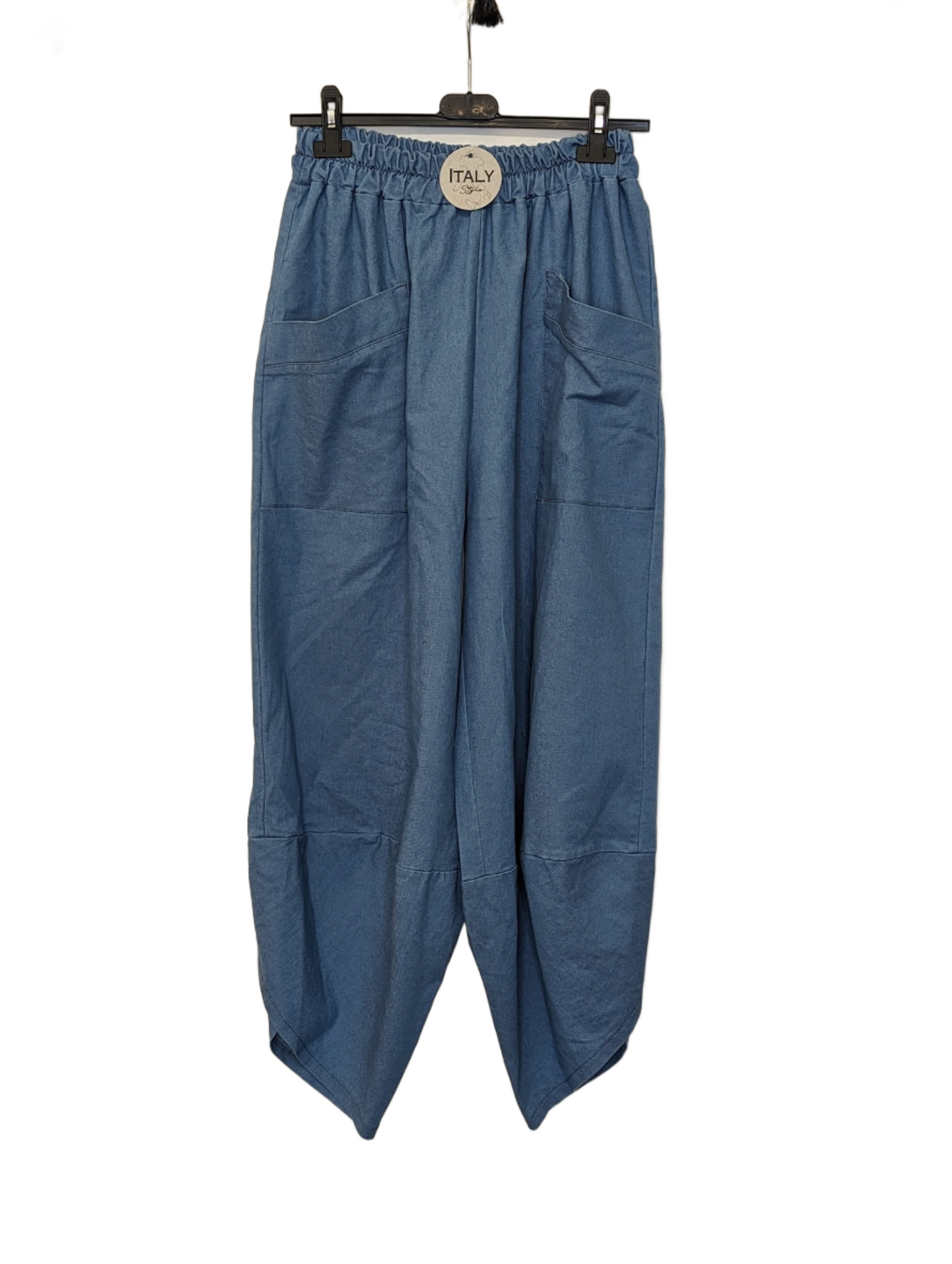 Denim cocoon joggers