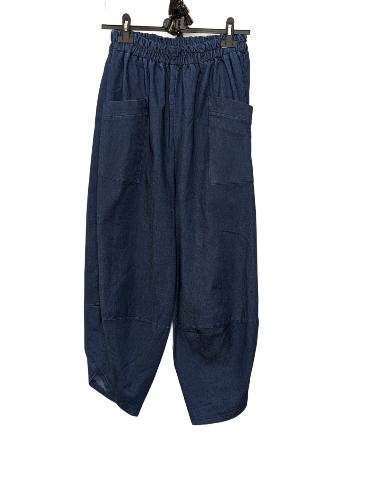 Denim cocoon joggers