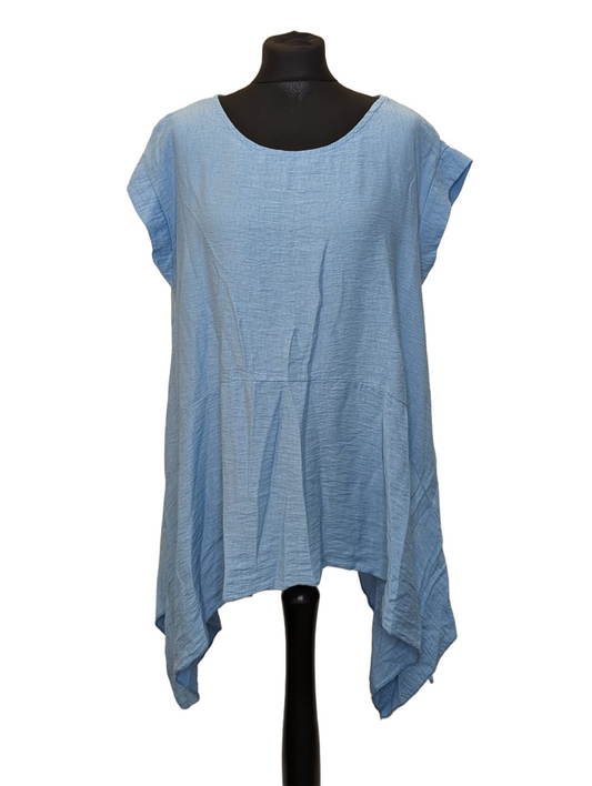 Drop hem tank top tunic