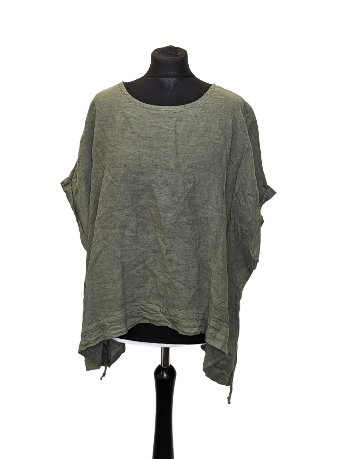 Pure Linen ruched top