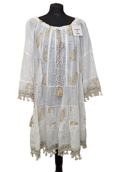 Gold floral paisley Tunic