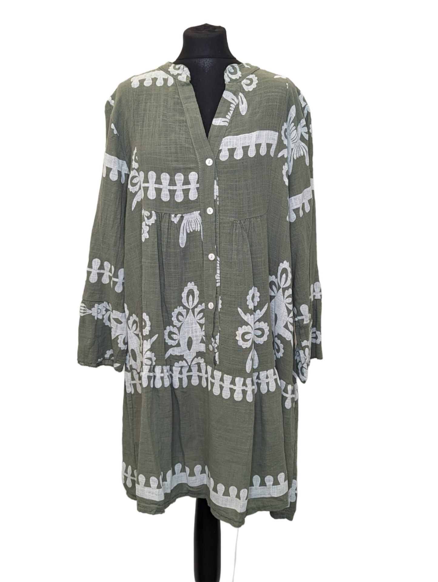 Arabian print cotton tunic