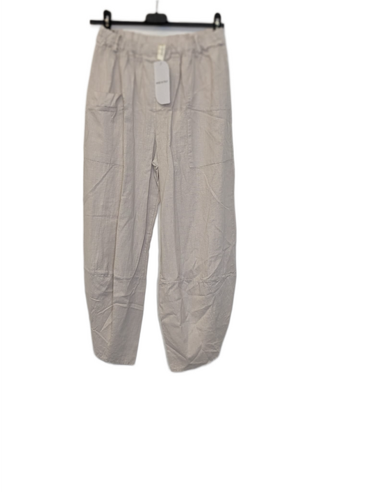 Mix linen cocoon joggers