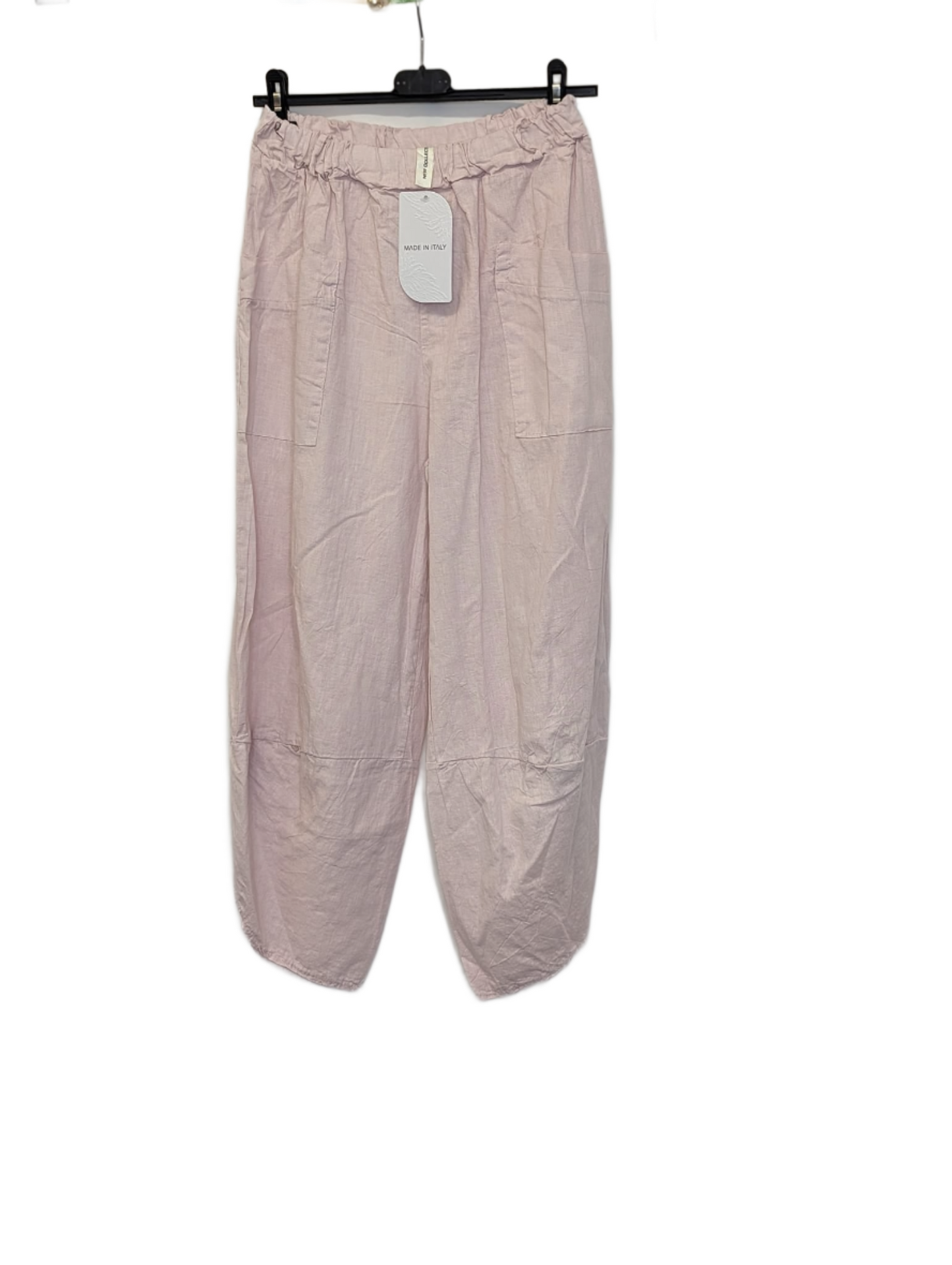 Mix linen cocoon joggers